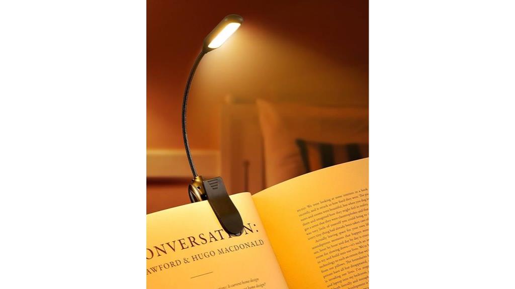 long lasting rechargeable book light