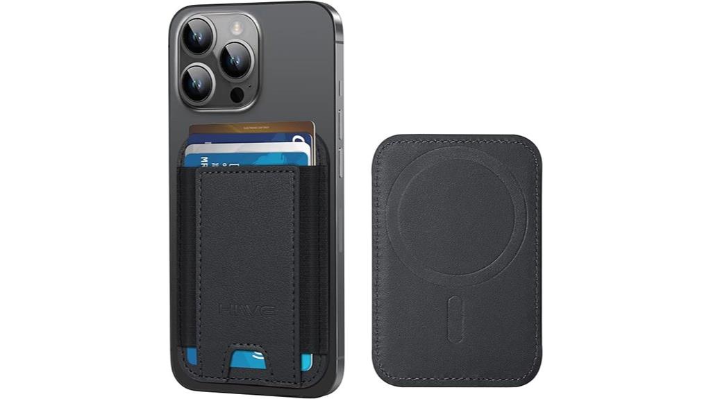 magnetic black card holder