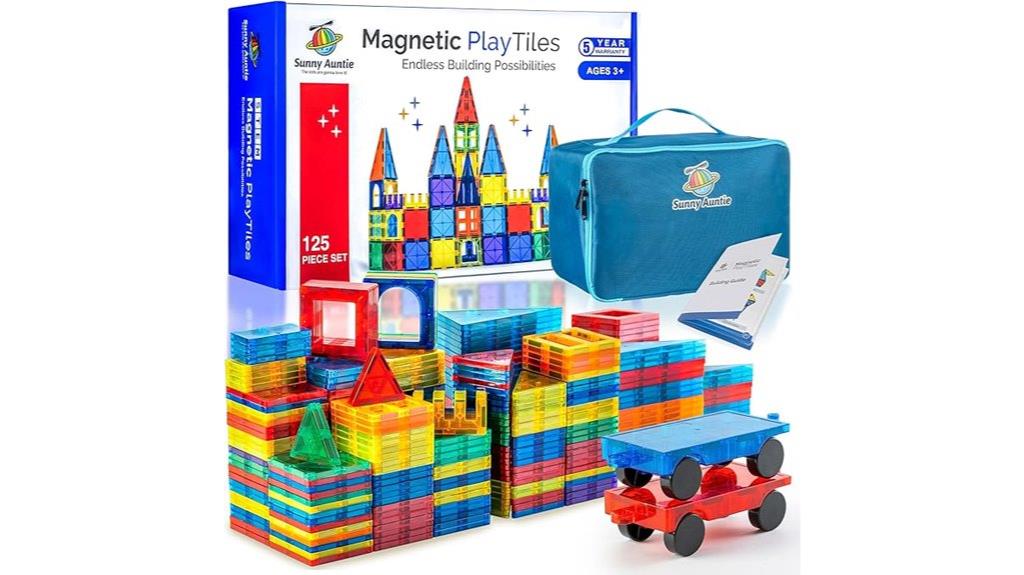 magnetic building tiles set