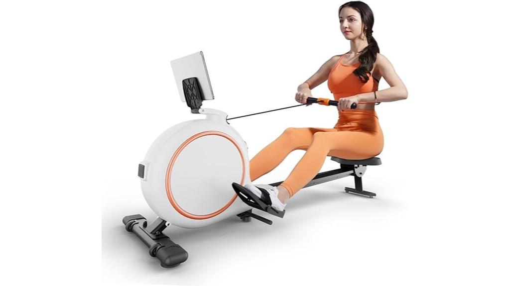 magnetic resistance rowing machine