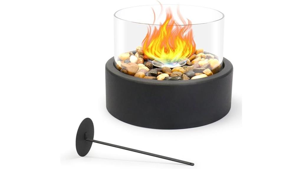 mini indoor outdoor fireplace