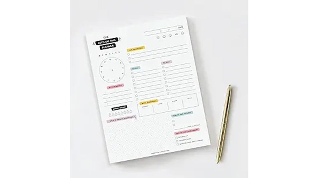 motivational goal setting planner