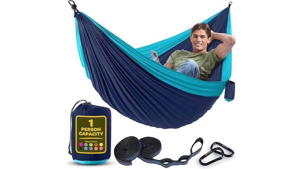 nylon hammock with straps
