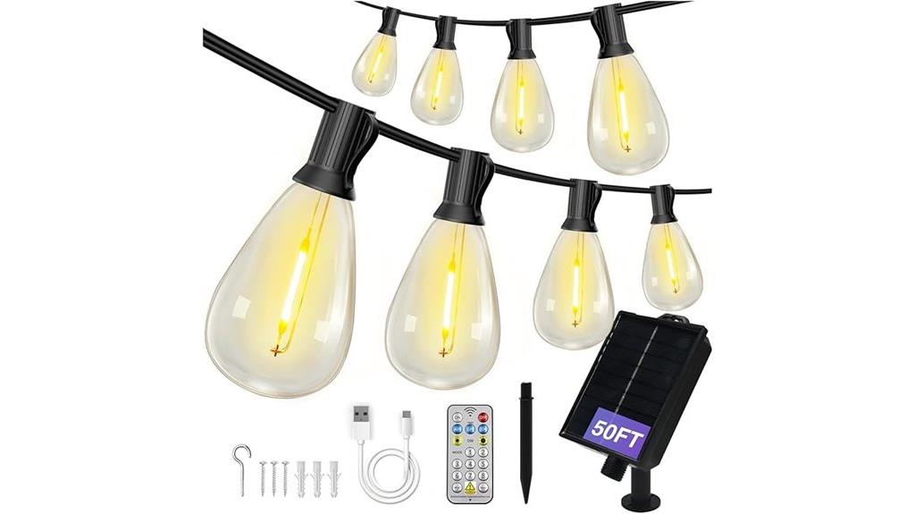 outdoor waterproof solar string lights