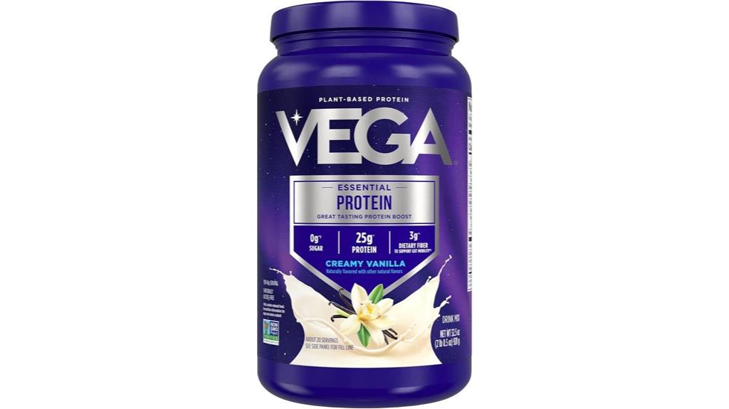 plant based vanilla protein powder