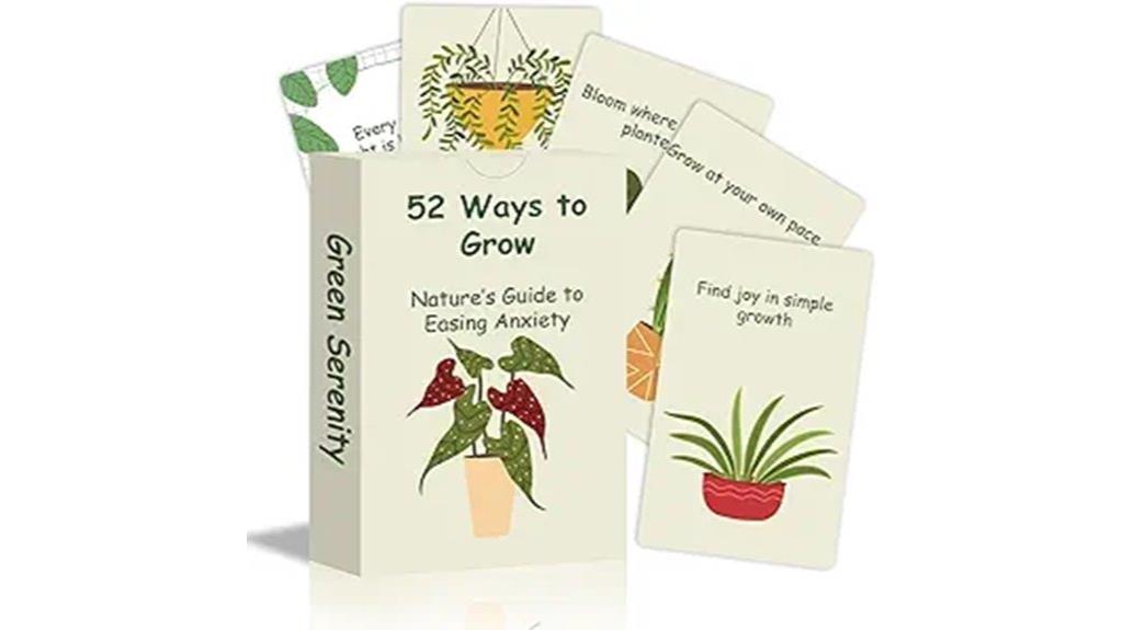 plant themed motivational cards