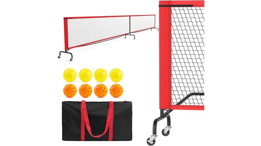 portable 22 ft pickleball net