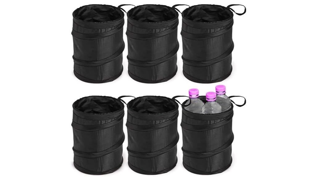 portable collapsible car trash can