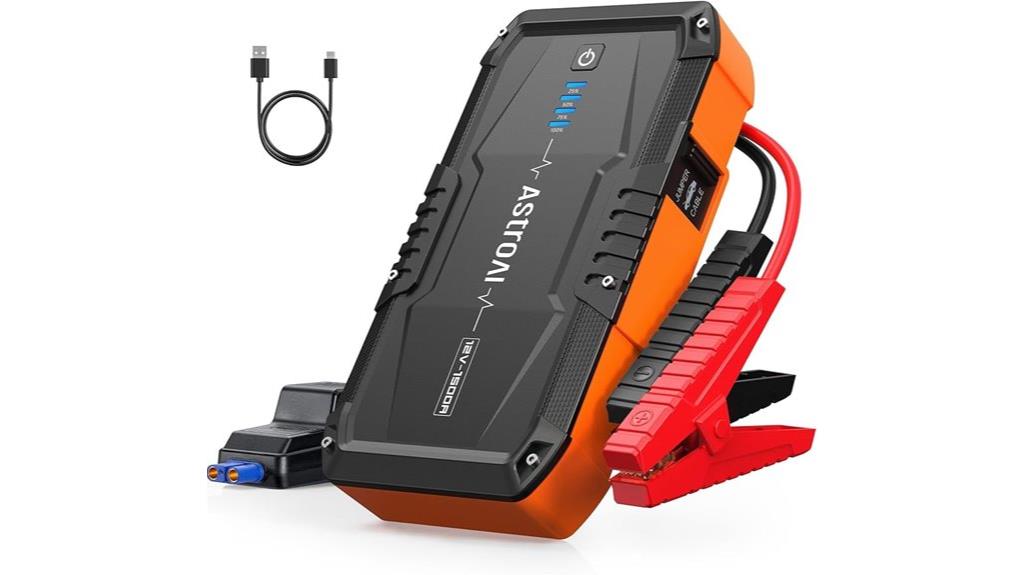 portable orange jump starter