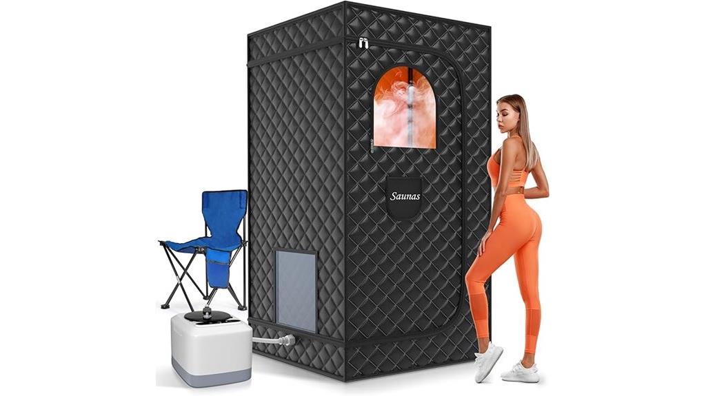portable sauna with remote