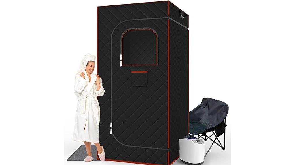 portable sauna with steamer