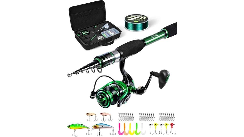 portable telescoping fishing kit