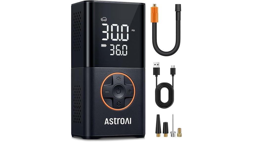 portable tire inflator with digital