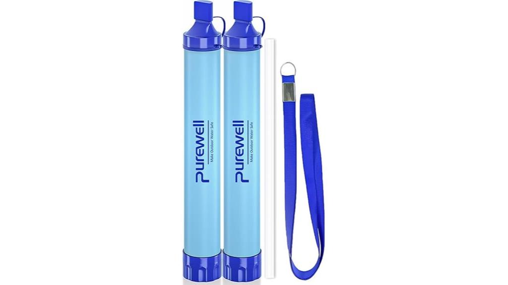 portable water filter straws