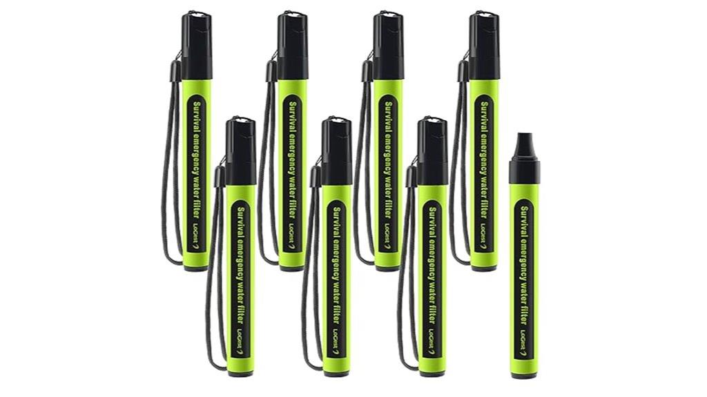 portable water purification straws