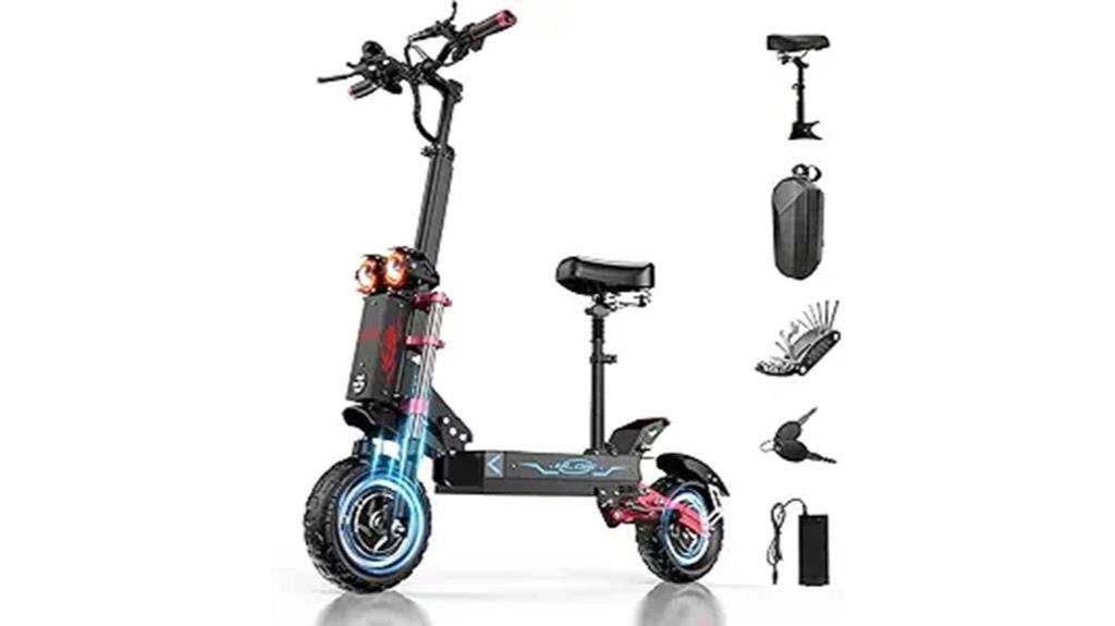 powerful dual motor scooter
