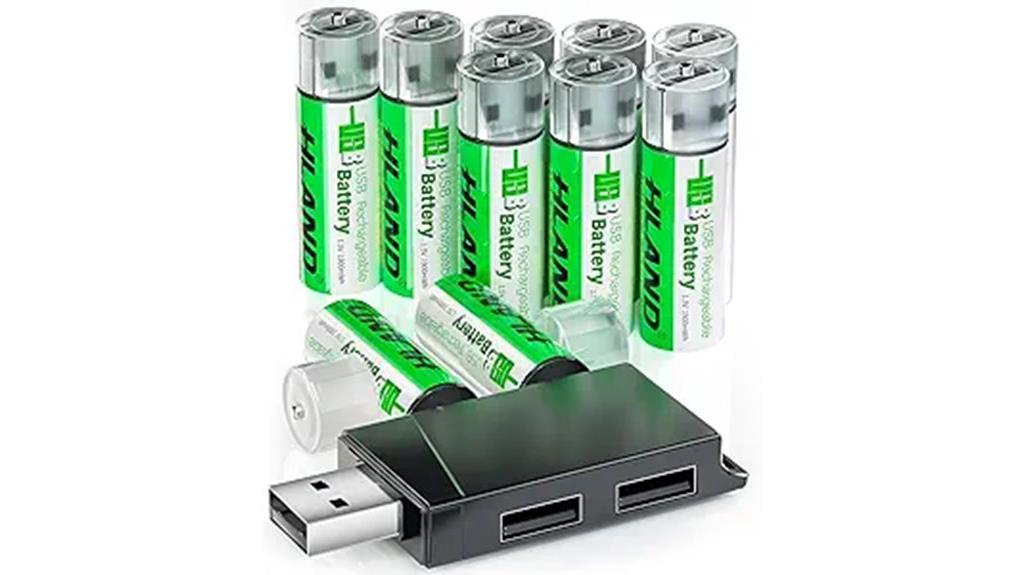 rechargeable aa batteries pack
