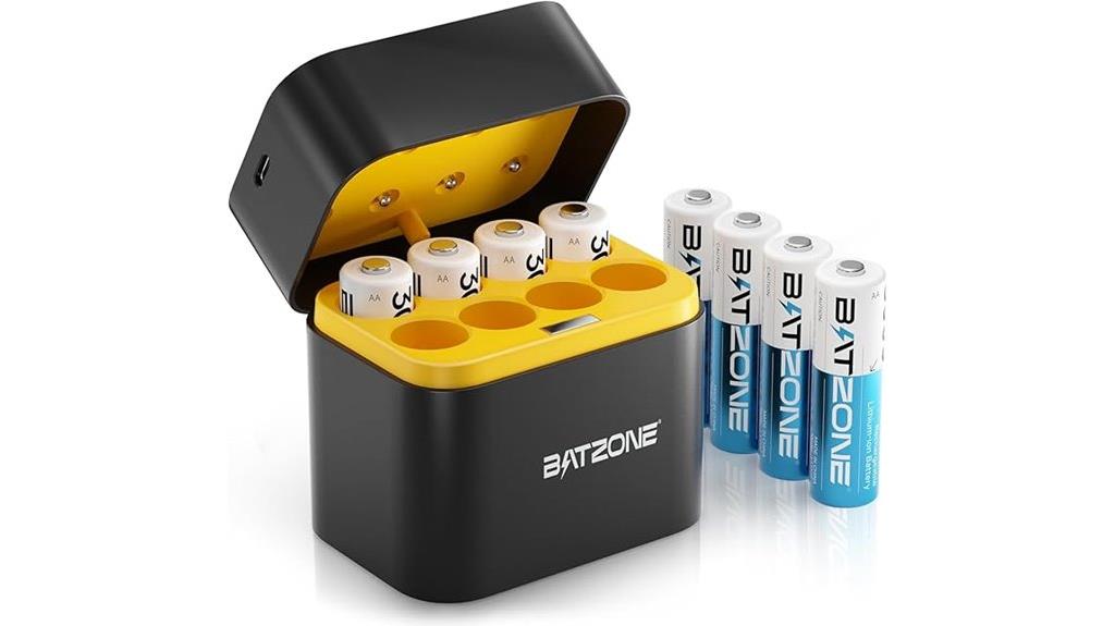 rechargeable aa lithium batteries