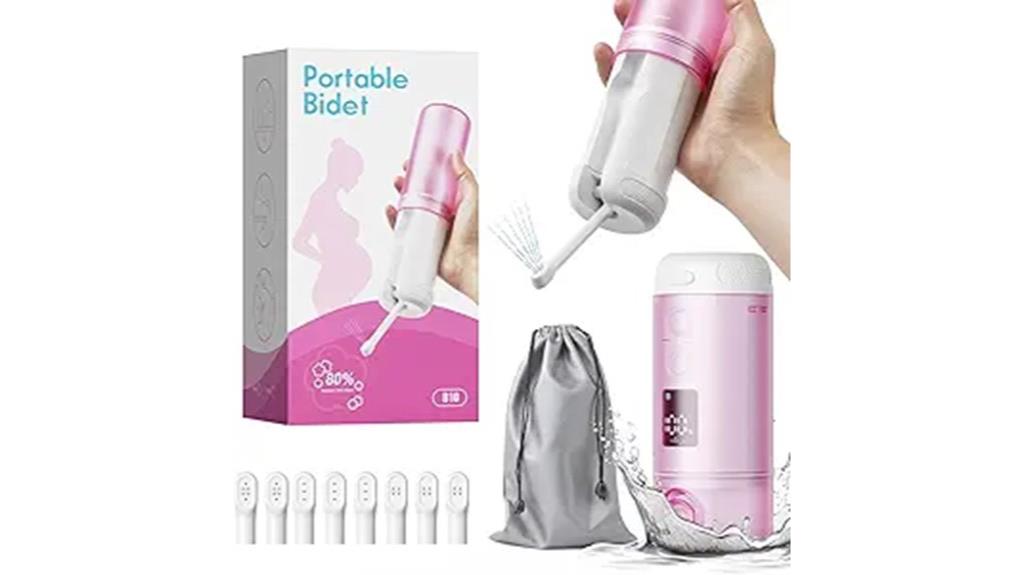 rechargeable white portable bidet