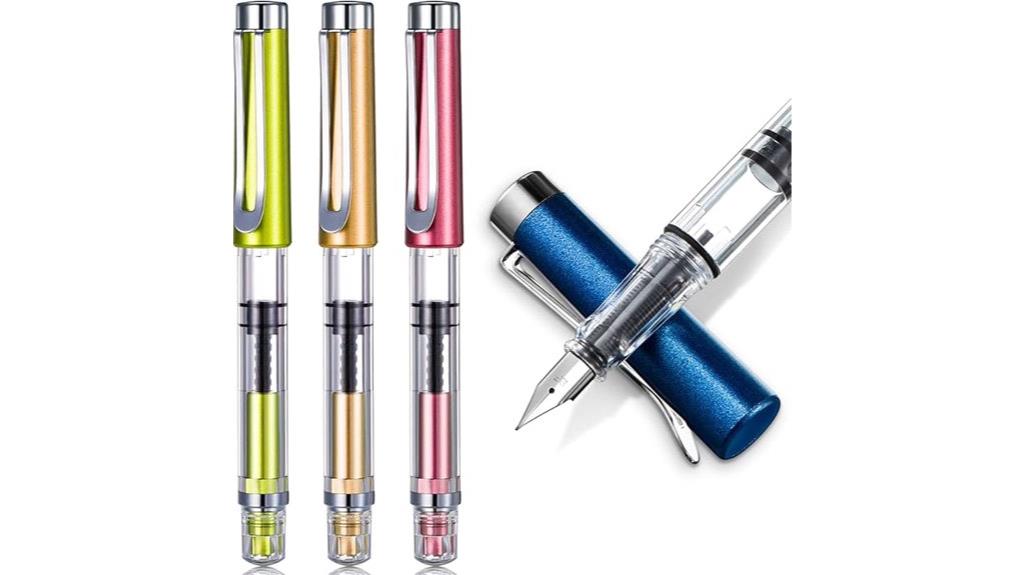 refillable fountain pen set