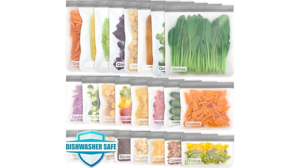 reusable leakproof silicone bags