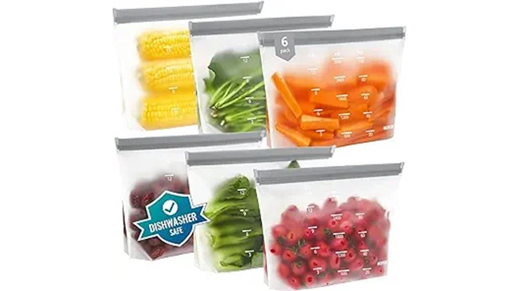 reusable silicone food storage