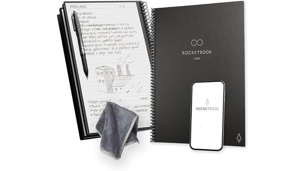 reusable spiral letter notebook