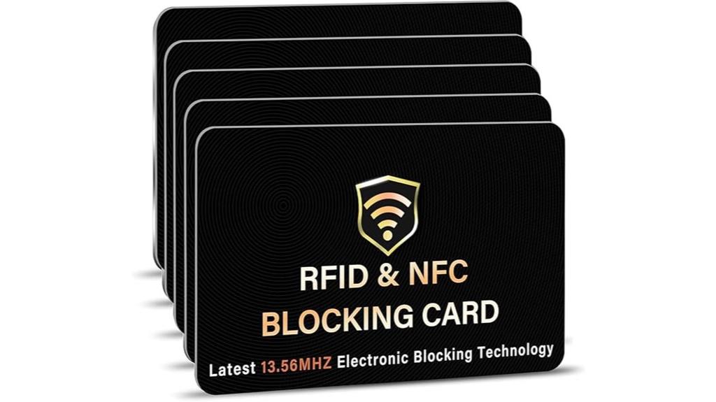 rfid blocking card set