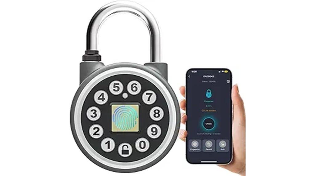 secure bluetooth fingerprint lock