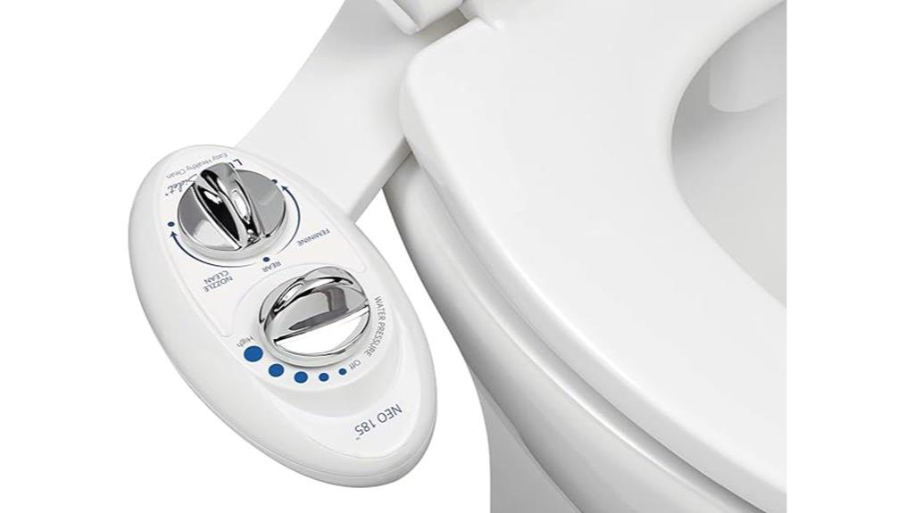self cleaning dual nozzle bidet