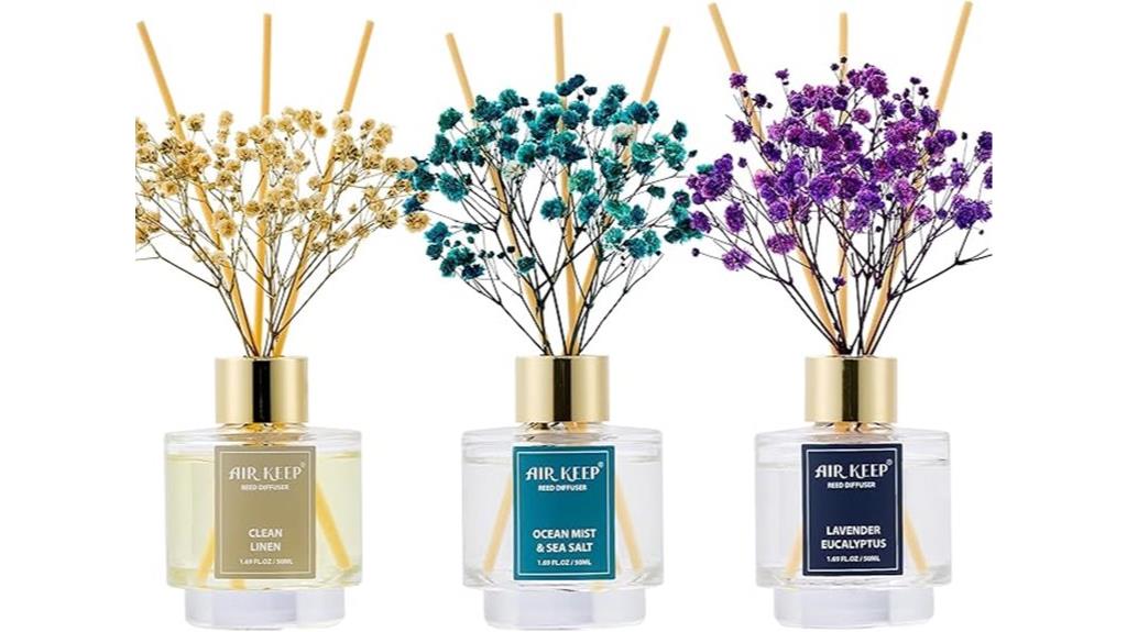 set of 3 reed diffusers