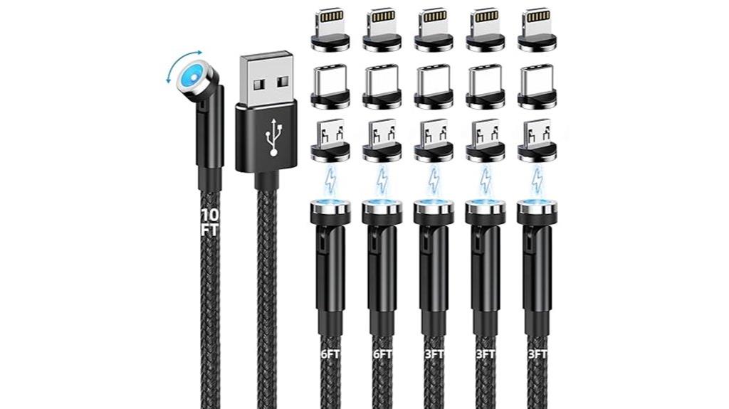 six pack magnetic charging cables