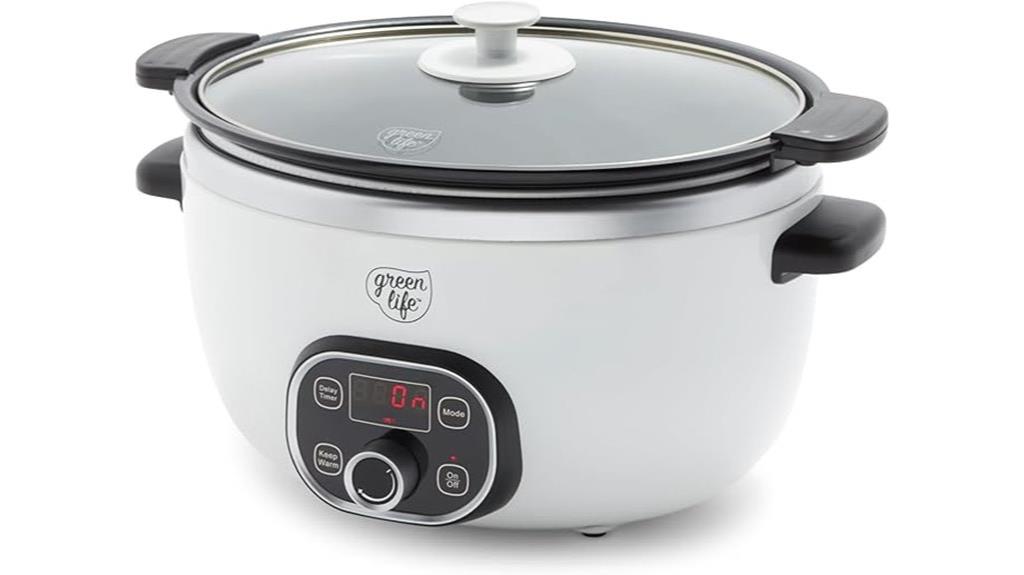 six quart ceramic slow cooker