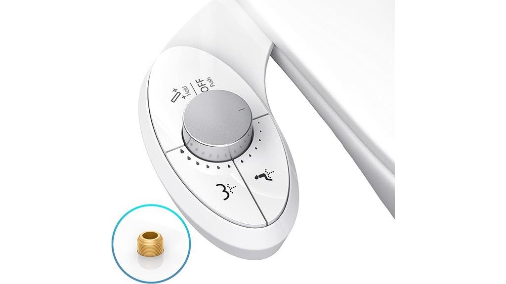 slim toilet bidet attachment