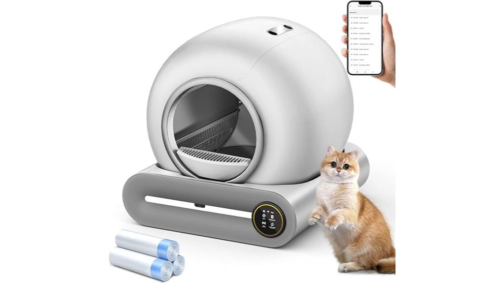 smart app controlled litter box