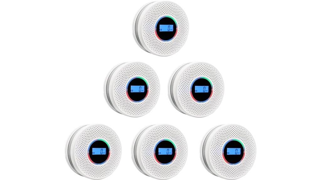 smoke co detector with display