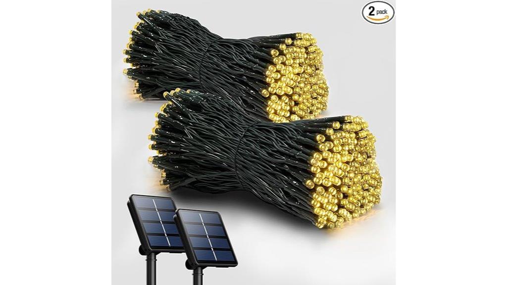 solar christmas string lights