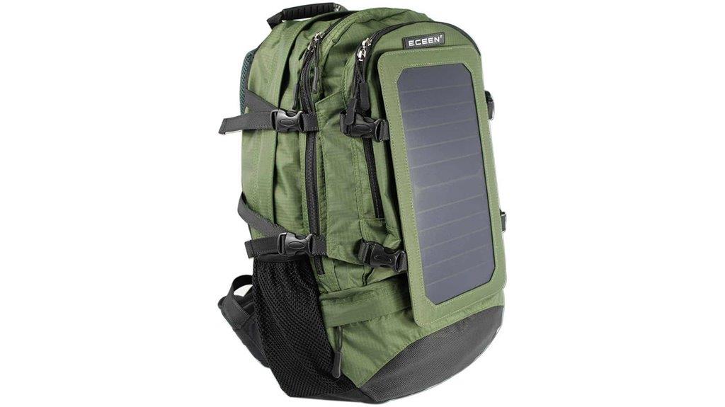 solar powered backpack charging