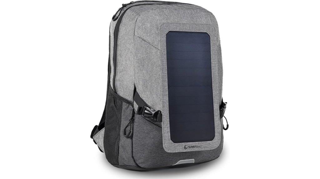 solar powered backpack with charging