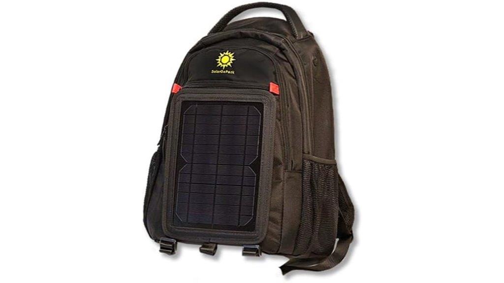 solar powered backpack with usb