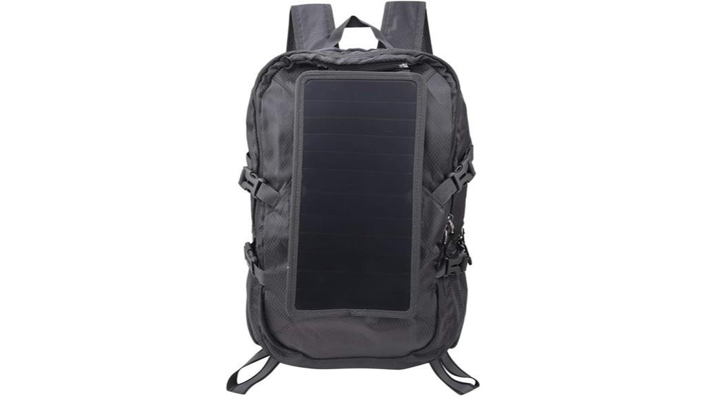 solar powered foldable backpack