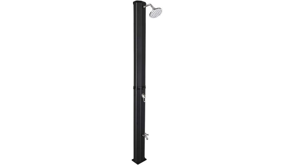 solar powered outdoor shower