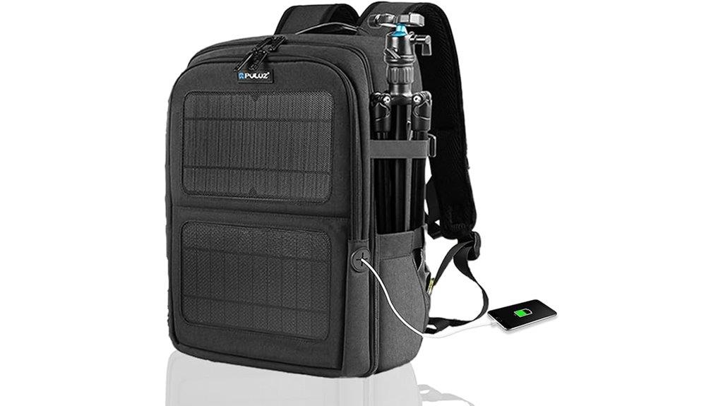 solar powered travel backpack