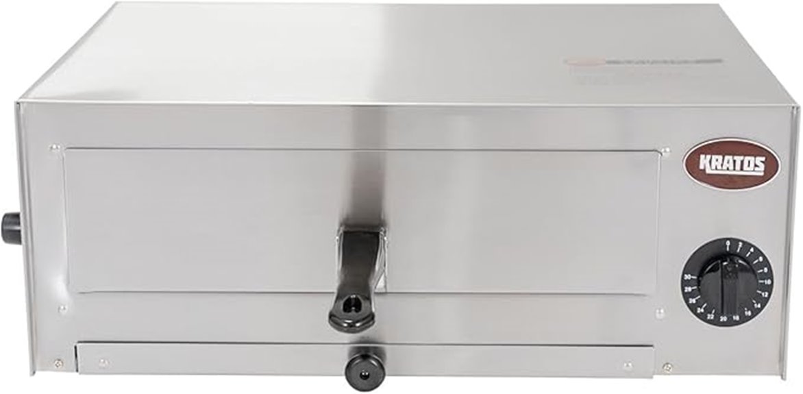 stainless steel commercial pizza oven