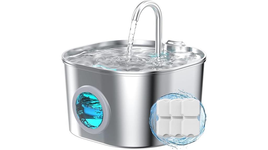 stainless steel pet fountain