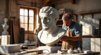 stoic inspired sculptor honors virtue