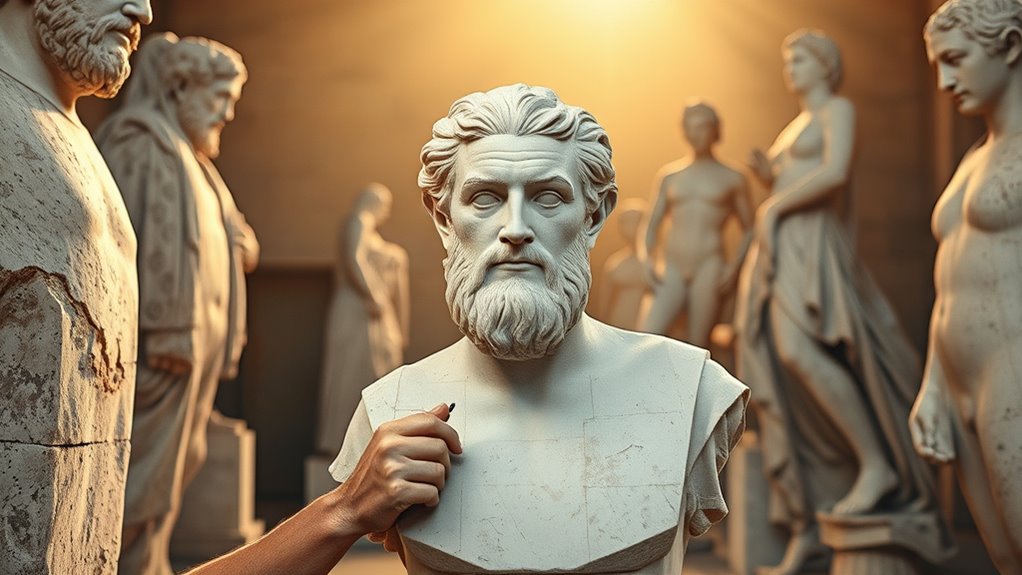 stoic virtues in sculpture