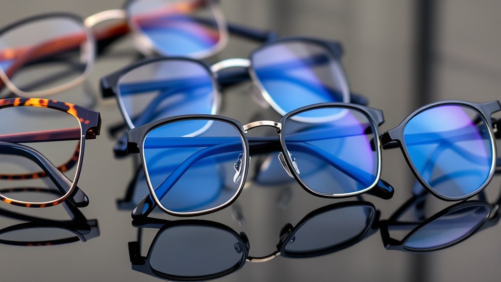 stylish blue light glasses