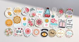 stylish calendar organization stickers