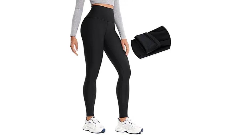 thermal fleece lined leggings